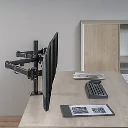 Настільне кріплення для моніторів Brateck LDT66-C034 17`-27` Black [107928] - мініатюра 9
