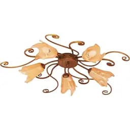 Люстра стельова Brille кована флористика E14 60W G (BKL-074C/5)