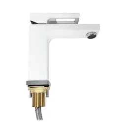 G1017-8 Змішувач для умивальника гайка білий/хром Ø35 Gappo Futura 1/8 Білий