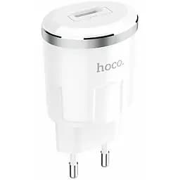 Мережевий зарядний пристрій Hoco 1USB C37A 2.4A White
