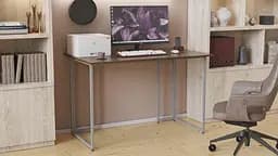 Компьютерный стол Ferrum-decor Ханна 75x140x70 серый ДСП Дуб Сонома Труфель 16мм (FRD-101443)