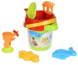 Набір для гри з піском Same Toy 6 елементів відерко салатове (969Ut-2)