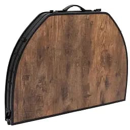 Стіл Bo-Camp Woodbine овальний 100x70 см коричневий/чорний(DAS302783) - мініатюра 7