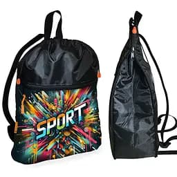 Рюкзак-мешок для обуви,спортивной формы Sport детская сумка для сменки с расширителем (01424)