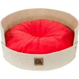 Лежак Lucky Pet Релакс №2 40х40х17 см бежевий з кораловим