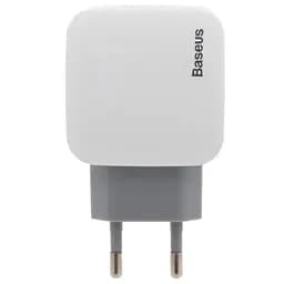 Мережевий зарядний пристрій Baseus Letour 2USB 2.4A ZCL2B-B02 White-Grey
