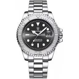 Наручний годинник чоловічий Poedagar Morion Срібний (3347)