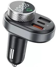 Автомобільний зарядний пристрій Proove FM Launcher Sound Link 30W (PD+QC3.0) Type-C+USB black (FMSL30110001)