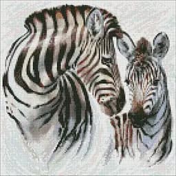 Алмазна мозаїка Ideyka Смугасте життя AMO7362 40х40 см