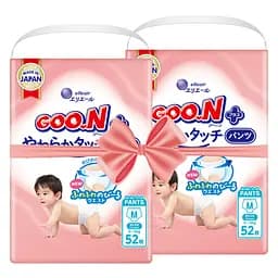 Набір трусики-підгузки GOO.N Plus для дітей 6-12 кг M 104 шт.