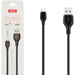 Кабель XO NB103 Bell usb cable Micro 1 м Чорний
