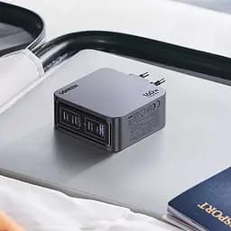 Зарядний пристрій 4xUSB 160W (3xUSB-C + USB-A) GaN + Type-C cable 100W сірий X763 Nexode Pro Ugreen - мініатюра 4