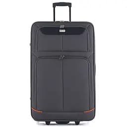 Валіза середня Semi Line 24 дюйми (M) дюйми (M) Polyester Grey/Orange Lines (T5754-3) - мініатюра 2