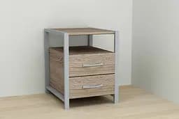 Тумба універсальна Ferrum-decor Вів'єн 2/2 50x41x40 сірий ДСП Дуб Сонома Трюфель 16мм (FRD-104169)