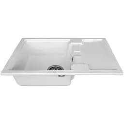 Мийка кухонна Valetti 78N гранітна 620х425 мм біла