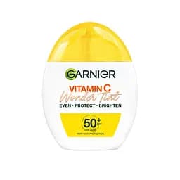 Тональний флюїд Garnier Vitamin C Wonder Tint SPF50 Light з вітаміном С для обличчя з фактором захисту SPF50, відтінок світлий 40 мл