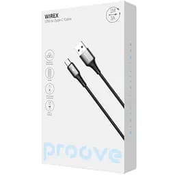 Кабель Proove WireX USB to Type-C 3A (1m) black - мініатюра 2