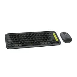 Комплект (клавіатура, миша) бездротовий Logitech Pop Icon Combo Graphite (920-013156) - мініатюра 2