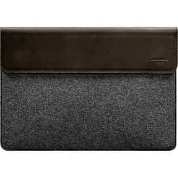 Чохол-конверт BlankNote Crazy Horse для MacBook 15 із клапаном шкіра+фетр Темно-коричневий