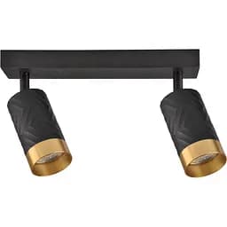 Светильник поворотный спот Goldlux 323545 Arras GU10 2x10W IP20 Черный