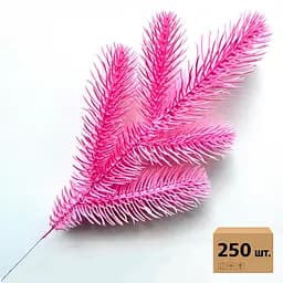 Гілка хвойна лита Hvoya Lux Marshmallow Pink рожева 33 см 250 шт.
