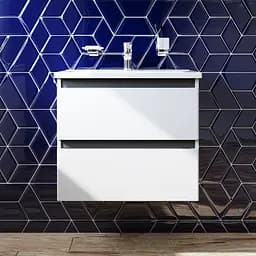 Тумба підвісна AM.PM X - Joy 65 см з умивальником M85-FHX0652-WC0652WG38 - мініатюра 2