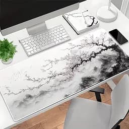 Килимок для миші та клавіатури "Blossom" 80×30 см, Сірий