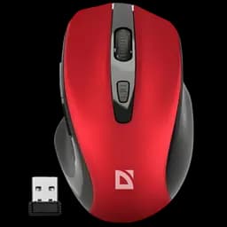 Миша бездротова Defender Prime MB-053 Silent Red (52052) - мініатюра 1