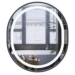 Дзеркало Mixxus Premium ELLIPSE MV05-80x70-REVERSE BLACK (LED Touch, Anti-fog (3-6kK)) (MP6646)