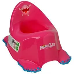 Горщик Tega Монстрики з протиковзною гумою та музикою рожевий (PO-026-127)