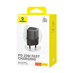 Адаптер мережевий Baseus Gan5s Fast Charger |1Type-C, 20W/3A, PD/QC| - мініатюра 2