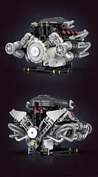 Конструктор двигун V12 Aston Martin Valkyrie акумуляторний конструктор двигуна внутрішнього згорання з додатком, дитячий конструктор для дітей і дорослих, 689 деталей - мініатюра 4
