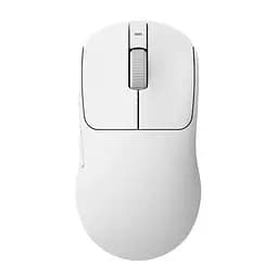 Игровая беспроводная мышка SEJISHI AJ199 MAX / Сенсор PAW 3395 / Три режима подключения / 26000 DPI / White