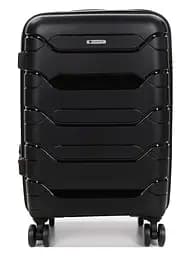 Валіза маленька S поліпропілен Worldline Airtex 282 46л 54×36×23см Чорний - мініатюра 3
