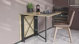 Стіл-книга трансформер Оріон 2 Ferrum-decor 750x1520x730 Чорний метал ДСП Дуб Сонома 16 мм (FRD-104586) - мініатюра 6
