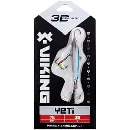 Балансир Viking Fishing Yeti Ice Jig 75mm 36.0g #3 Light Blue Glam - мініатюра 2