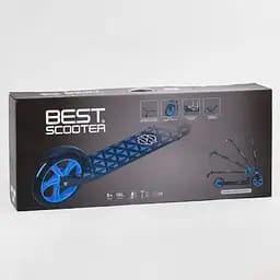 Самокат Best Scooter 85х16х36 см Чорно-зелений 000231515 - мініатюра 2