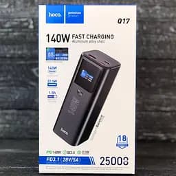 Портативна мобільна батарея Hoco Q17 140w 25000 mAh - мініатюра 3
