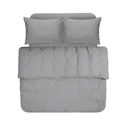 Постельное белье Lotus Home Washed cotton - Solid antracite семейный