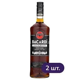Ром Bacardi Carta Negra 40% 1 л х 2 шт.