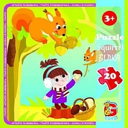 Детский пазл Лесные жители LR06, 20 элементов