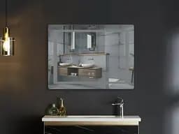 Дзеркало Mixxus STYLE MR13-90x70-REVERSE з LED Touch, Anti-fog, димером, регулюванням яскравості (MI6667) - мініатюра 4
