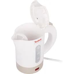 Електрочайник Tefal Travel-o-city Strix 0.5 л пластик в комплекті 2 склянки + 2 ложки біло-бежевий (KO120130) - мініатюра 4