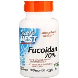 Фукоїдан Doctor's Best Fucoidan 70% 600 мг 60 вегетаріанських капсул
