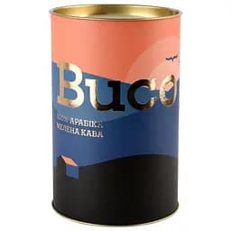 Кава мелена Buco 100% Арабіка натуральна смажена тубус 200 г