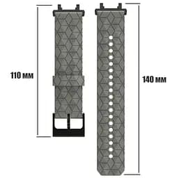 Ремінець Primolux Dimond силіконовий для годинника Xiaomi Amazfit T-Rex 2 (A2169 / A2170) - Grey - мініатюра 5