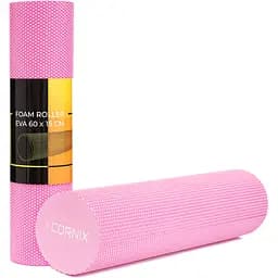 Масажний ролик Cornix EVA+ 60 x 15 см (валик, ролер) XR-0308 Pink