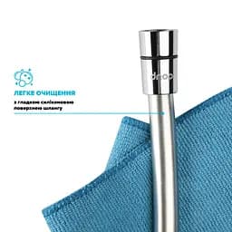 Шланг для душу 200 см Drop SH-H200-SP силіконовий - Подвійний Анти-Твіст, сірий металік - мініатюра 5