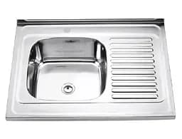 Мийка кухонна Kraft 8060L-E прямокутна 800х600х180 мм 0,8 мм Satin 30412