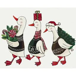 Картина по номерам Brushme Новогодняя суета © ANNART 40x50 см